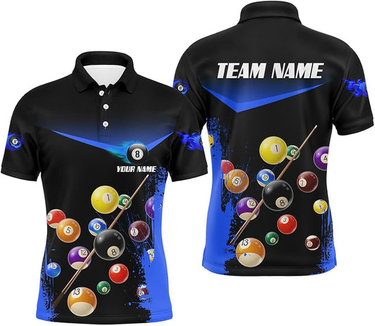 Personalized Billiards Men Polo Shirt